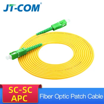 SC SC 싱글모드 광섬유 헝겊 조각 케이블 SC APC SM2.0mm3.0mm9/125um FTTH 섬유 패치 코드 광섬유 점퍼 3m5m10m30m