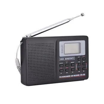 휴대용 라디오 FM AM SW 라디오 포켓 라디오 FM 라디오 입체 음향 이어폰을 가진 음악 플레이어