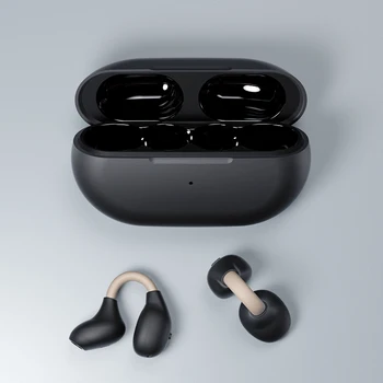 뼈전도 헤드폰 TWS 진정한 무선 Bluetooth5.3 귀 새싹 클립에 방수를 취소하는 소음을 이어폰을 위한 스포츠