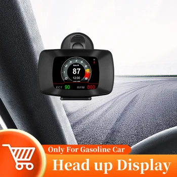 OBD2+GPS 헤드업 디스플레이동 속도계 유압 물 Temp 터보 압 디지털 디스플레이에 컴퓨터 OBD2 를 위한 가스 자동차