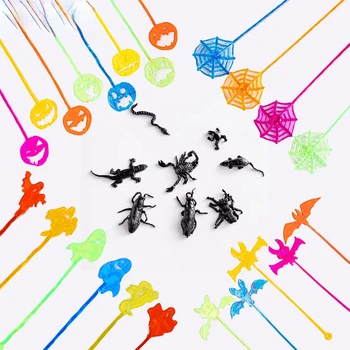 15Pcs 참신 장난감 신축성 거미줄 끈끈한 등산을 위한 어린이 생일 파티 선물 할로윈 파티를 장식