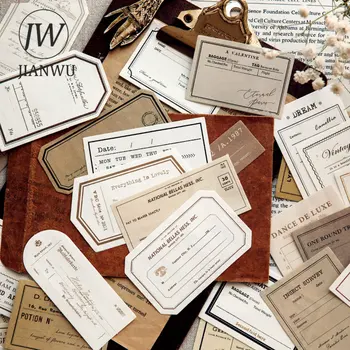 JIANWU100 장 복고풍의 추억의 프롤로그로 시리즈의 메모 패드 DIY Journal 콜라주 스크랩북에 장식재 종이 문구