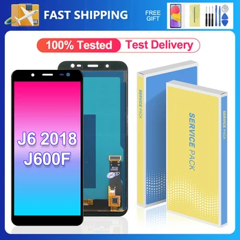 100%테스트를 위한 Samsung 은하 J6 2018LCD 화면 J600J600F J600Y LCD 디스플레이 터치스크린 수치기는 어셈블리 교체 부분