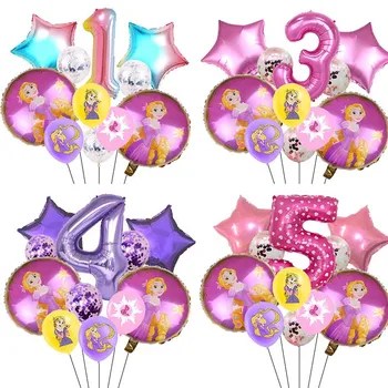 얽힌 풍선 소녀 생일 파티를 공급하는 선물 가정 장식 핑크 라푼젤 12inch 라텍스 발롱 샤워기는 웨딩 장식