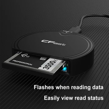 2 1cfast 등 2.0/SD 카드 리더가 어댑터 10Gbps 고속 전송 USB3.2Gen2 카드 독자 휴대용 지원 cfast 등/SD