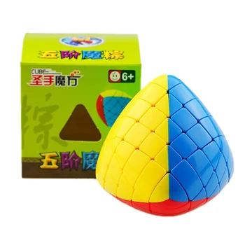 Shengshou5x5x5Mastermorphix 속도 큐브 5x5 쌀만 마법의 퍼즐 큐브 5x5 피라미드 Cubo 마 장난감을 교육