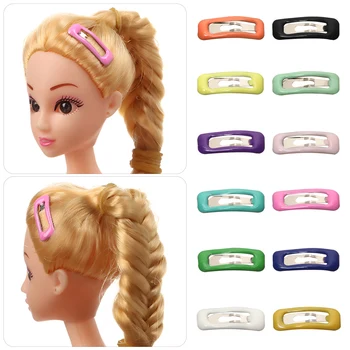 10 개 귀여운 소형 인형을 머리핀을 아이 hairclips 든 사탕 색깔 인형을 머리핀을 쓰고 소녀 생일 선물 아이들 DIY 인형 Accessorie