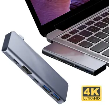 5 1 멀티포트 쪼개는 도구 OTG 어댑터 Type-C USB C Hub 도킹 스테이션 4K HDMI PD 노트북 PC 충전