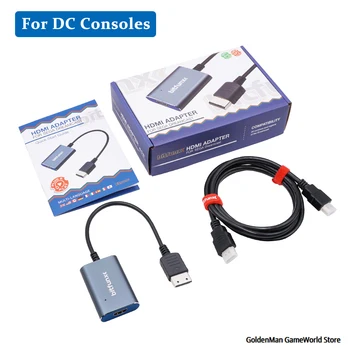 BitFunx HDMI 호환 비디오 게임 어댑터 SEGA 드림 캐스트 게임 콘솔 디스플레이 모드 지원 NTSC480i/480p PAL576i