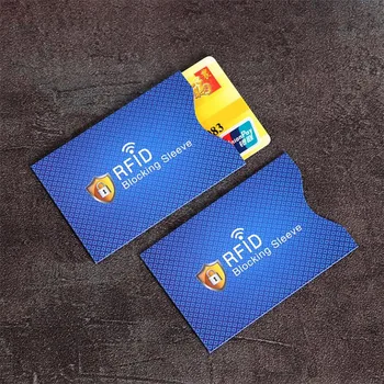 10 개 설정한 반대로 도둑질하는 RFID 카드를 보호자에 대한 은행은 카드 RFID 차단 소매갑 잠금 Id 반대로 도둑질을 보호 커버