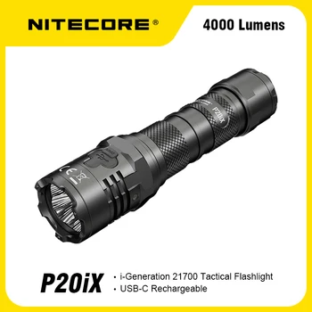 Nitecore P20iX C-USB 재충전용 전술상 플래쉬 등으로 NL2150HPi5000mAh 배터리 4000Lumens 자기 방어 Troch 빛