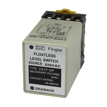 C61F GP AC220V floatless 스위치/릴레이와 소켓에 기초 220VAC C61F GP 물 수준 컨트롤러/펌프 자동 스위치
