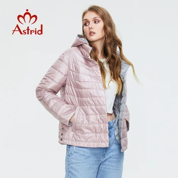 Astrid2022 새로운 가을 겨울 여자 코트 여성 방풍 따뜻한 파카 패션 얇은 재킷은 여성 의류 오버사이즈 9439