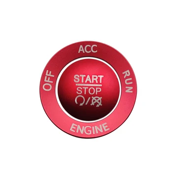2 차 시작 푸시 버튼을 중지 커버림을 위한 알루미늄 합금 피 린 RAM1500 충전기 2015-2021 자동차 인테리어 Decora