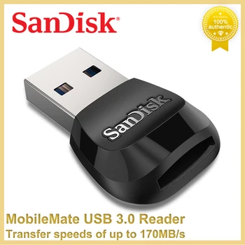SanDisk MobileMate USB3.0 에 대한 독자 UHS-I 마이크로 SDHC Micro SD 메모리 카드 리더 B531 높은 전송 속도를 최대 170MB/s