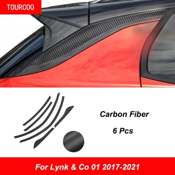 에 대한 Lynk&Co01 2017-2021 문 창의 위쪽 손질 지구 보호 스티커를 보호 손질 지구 자동차 외관 Accessoriesfor