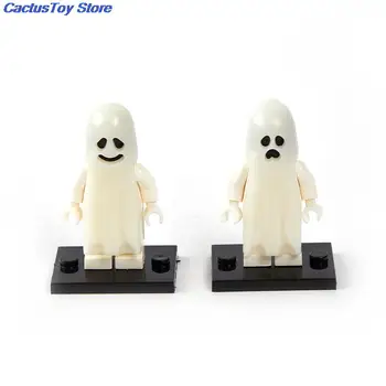하나의 공포 할로윈리 빌딩 블록 빛나는 웃&울령 모델 액션 인형을 작은 벽돌의 장난감