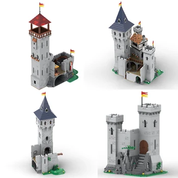 MOC-10305 를 어셈블리 벽돌을 사자는 기사 성 모델 빌딩 블록은 복고풍의 유럽의 중세 스트리트 뷰 아이들이 장난감이 생일 선물