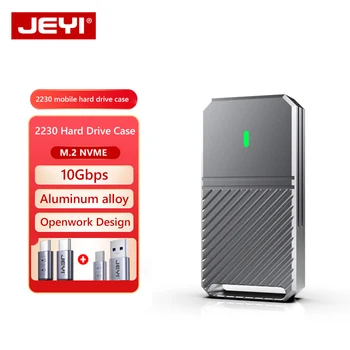 JEYI i9 2230 휴대용 하드 디스크 박스 USB3.2Gen2 10Gbps 데스크탑 노트북 JMS583TYPEC3.1 칩 Pcie SSD 인클로저
