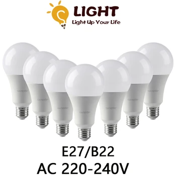 Led 전구 램프 빛의 진정한 힘 8W-24W3000K/4000K/6000K E27/B22AC220V 슈퍼 밝은 빛 온난한 백색 Lampada 홈