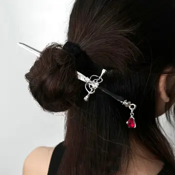 2022 새로운 중국 펑크 검 머리핀을 패션은 간단한 현대적인 장식 머리 팬 머리 장식