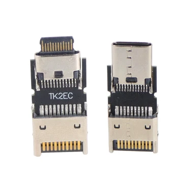 Type-E USB3.2Gen2 를 입력 C 남성 여성 USB3.1 10Gbps 전면형 e 커넥터 접합기를 위한 컴퓨터 마더보드에 확장