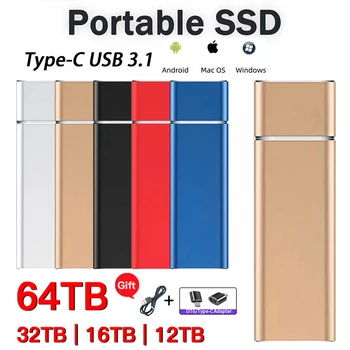 본래 휴대용 SSD 외부 솔리드 스테이트 드라이브 1TB2TB 높은 속도 외장형 하드 드라이브 M.2USB3.1 장 디스크를 위한 휴대용 퍼스널 컴퓨터/휴대 전화
