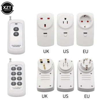 스마트 홈 무선 플러그 전원 출구 빛 Switch Socket EU UK16A 전기 스마트 플러그 433MHz 원격 제어
