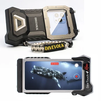 DIVEVOLK SeaTouch4Max 수중 터치스크린 다이빙 전화 케이스 아이폰에 대 한 안드로이드 스마트폰