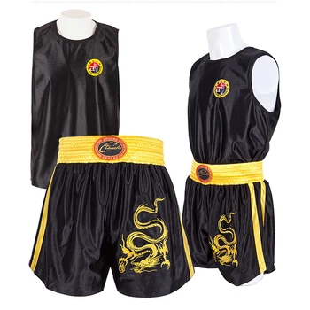 복싱 유니폼에 맞게 산다 성인 어린이 무 타이어 반바지 MMA 셔츠 Kongfu 무술 유니폼 의류 무술 성과 복장