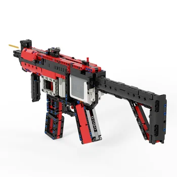 Moc 권총 모터 전원 MP5 29369 총 군사 모델에 전쟁 빌딩 블록에 대한 첨단 뇌 게임 Swat 소년이 장난감 선물