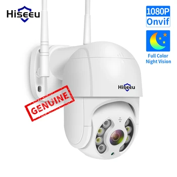 Hiseeu3MP IP 카메라 무선 옥외 1536P 다채로운 야간 시계 1080P PTZ IP 카메라 오디오 네트워크 CCTV 감시