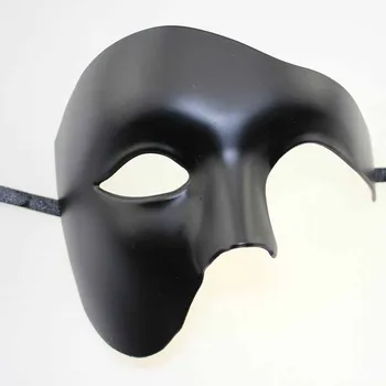 남자 오페라의 유령 가장 마스크의 베네치아 마르디 그라 의상 절반 마스크