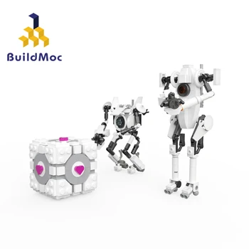 MOC2 포털 아틀라스와 P-체 빌딩 블록 DIY 퍼즐 게임 캐릭터를 로봇의 동작 그림 모델 벽돌 아이 장난감 선물 446pcs