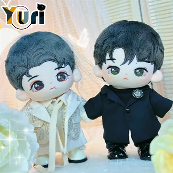 Yuri 아이돌 스타 왕 Yibo Xiao Zhan20cm30cm 봉제 인형 장난감 옷 의상에 맞게 귀여운 코스프레 MDZS C GG