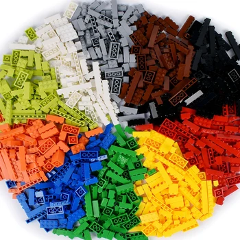1000pc 조각 다양한 색상의 고전 부품을 창의적인 장비 MOC 디자이너 DIY 빌딩 블록은 아이디어를 창의적인 벽돌 교육