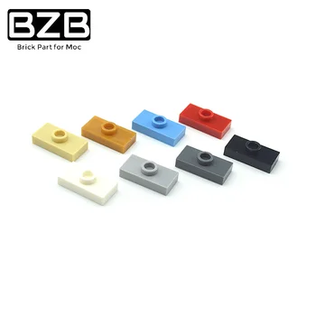 르 bzb MOC15573 1x2 두 차례나 보드지 않 슬림 빌딩 블록 벽돌 기술 부분에 아이들 DIY 는 교육 게임 장난감 선물