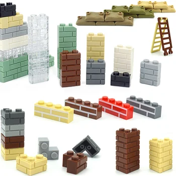 DIY 빌딩 블록 벽 수치 Thicks 벽돌 1+2 1x2 1x3 1x4L 점 창조적인 교육 장난감 98283 15533 6020 어린이