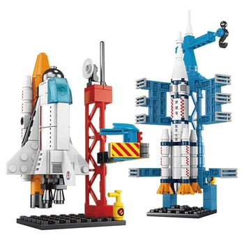 마이크로 우주선 배 건물 벽돌 셔틀 로켓 DIY 빌딩 블록 벽돌 키트는 그림 클래식 교육 장난감 선물