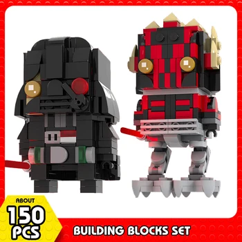 MOC 주 전쟁운 스카이워커 BrickHeadz 빌딩 블록 R2-D2 로봇 모델 OBI Wangs 누가복음 작업 그 벽돌 어린이 장난감