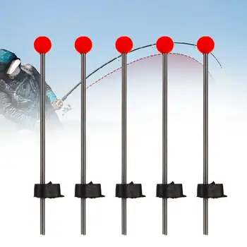 5Pcs 휴대용 겨울의 야외 낚시 붉은 볼을 봄에 대한 보트 바다 얼음 낚시 도구 낚시 도구 부속품 장비