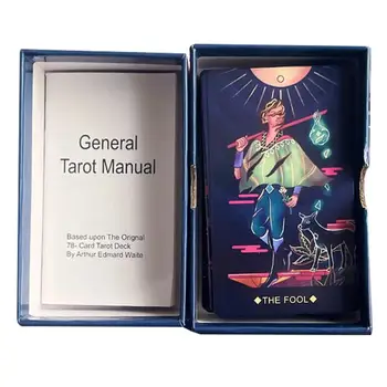 타로 카드 Fantome 타로 종이를 가진 수동 영적 전통적인 타로 갑판 재산에 대한 말 점 보드 게임