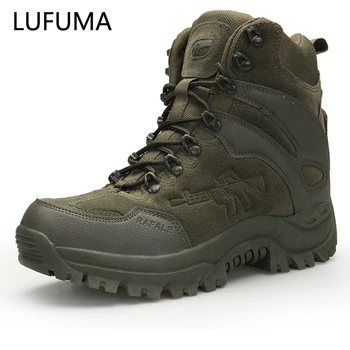 LUFUMA 군 전술상 전투 부는 남자는 진짜 가죽 미국 육군 사냥 트레킹 캠핑 겨울 작업은 신발 부팅