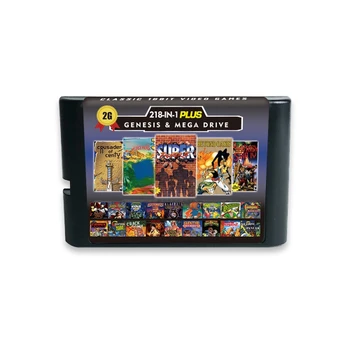 2G 게임 카드 218 에서 1 배터리에 저장 Sega 메가 드라이브 비디오 게임 콘솔