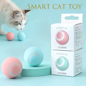스마트 고양이 장난감 전기 고양이를 볼 자동적인 롤링 볼 고양이 상호 작용하는 장난감 고양이를 위한 훈련 자기 이동하는 새끼 고양이는 장난감 액세서리