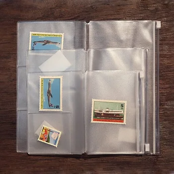 투명한 PVC 스토리지 가방에 대한 여행자의 노트북을 일기 일 플래너의 액세서리 비즈니스 카드는 주머니 지퍼 부대 2 개