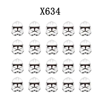 X634 빌딩 블록 화이트 Clone 군인 20pcs/벽돌 그림은 늑대 인형 팩 복제병 212th 공격 대대 Troope