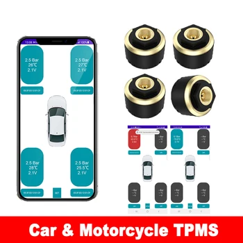 자동차 TPMS 타이어 압력 모니터링 시스템은 휴대 전화 디스플레이 블루투스-호환성 타이어 공기압 모니터링 시스템 액세서리