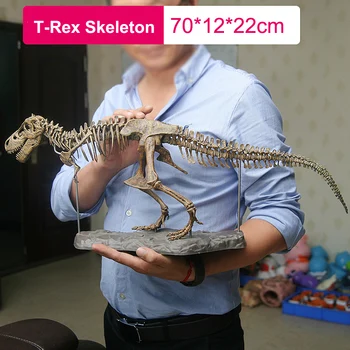 4D 동물 장난감 시뮬레이션 모델 큰 공룡 화석 티라노사우루스 조립 해골 모형 장난감을 바느질하는 장난감