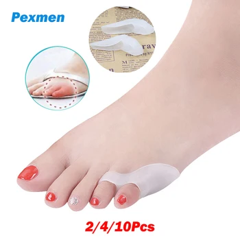 Pexmen2/4/10 개 젤리의 아저씨정 Pad Bunionette 발가락 Straightener 분리기 새끼 발가락이 보통 스페이서